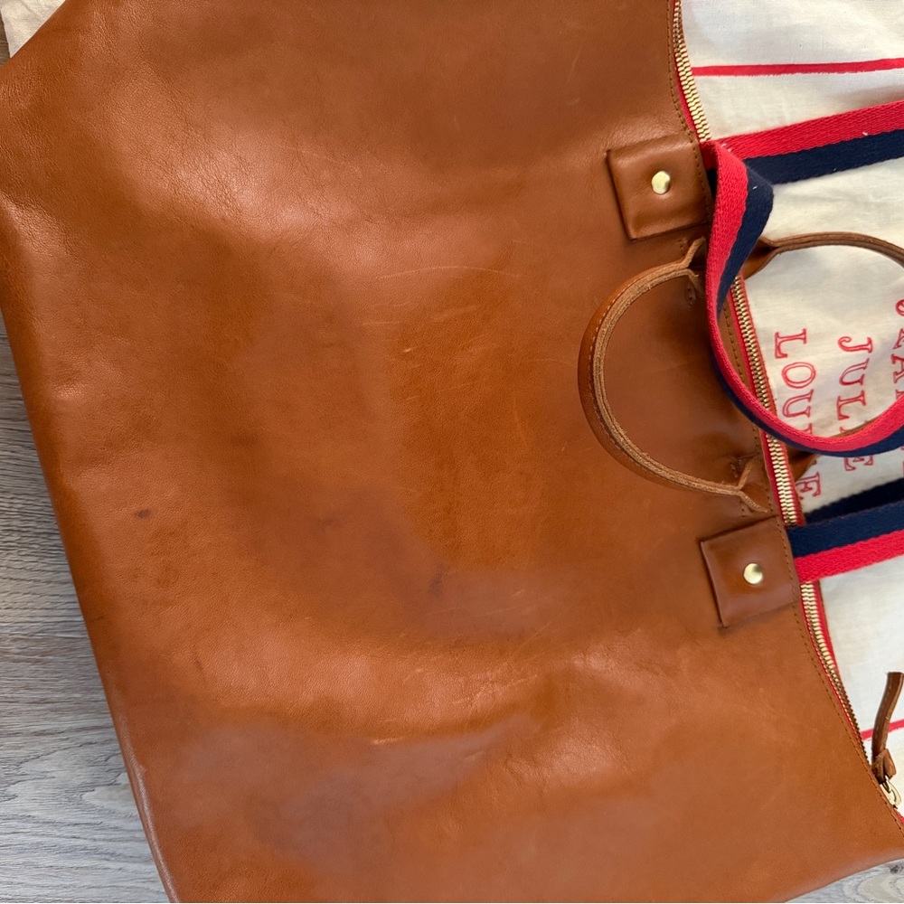 Clare V Le Zip Sac Miel Rustic Leather - Picture 4 of 10